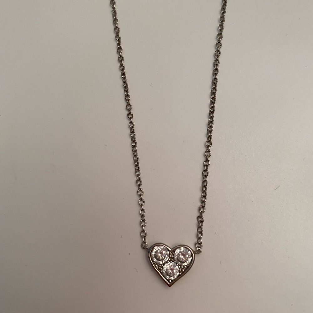 Heart rhinestone necklace - Picture 6 of 7